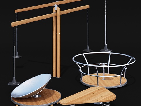  游乐场器材3d模型 