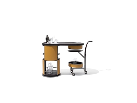  GIORGETTI 意式移动餐车3d模型 