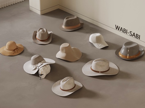  帽子 遮阳帽su模型 