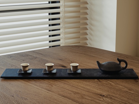  新中式茶具 现代茶具3d模型 