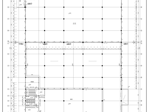  大型厂房建筑图纸cad施工图 