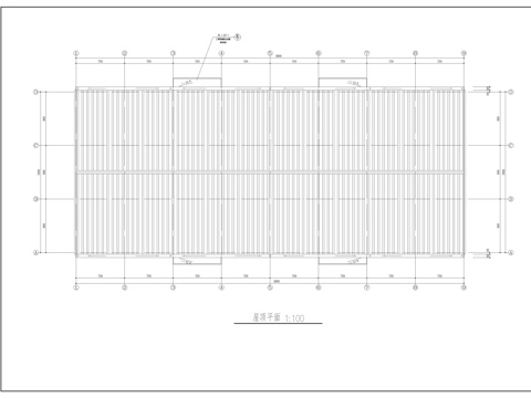  单层厂房建筑施工图cad施工图 