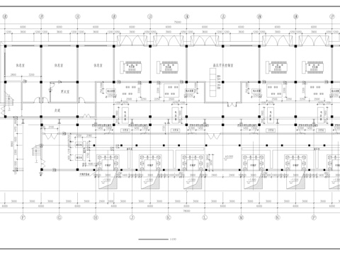  大型熔炼车间图纸cad施工图 