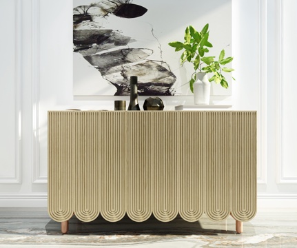  北欧现代电视柜3d模型 