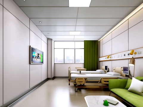  医院病房3d模型 