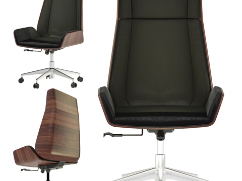 现代办公椅 老板椅 电脑椅3d模型 