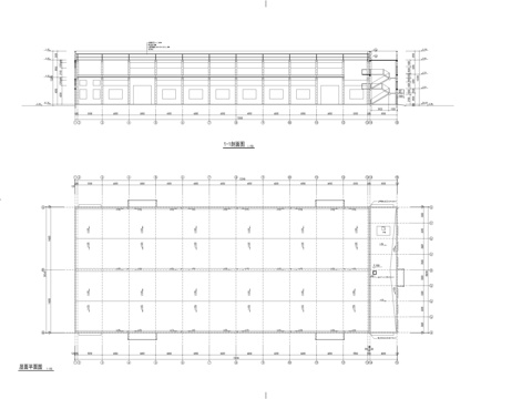  厂房施工图cad施工图 