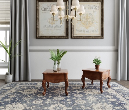  欧式古典欧式 床头柜 柜子 边柜 美式3d模型 