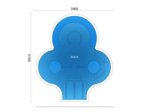  康复池平面 康复池布局图 康复泳池设计 治疗池平面设计图 康cad施工图 