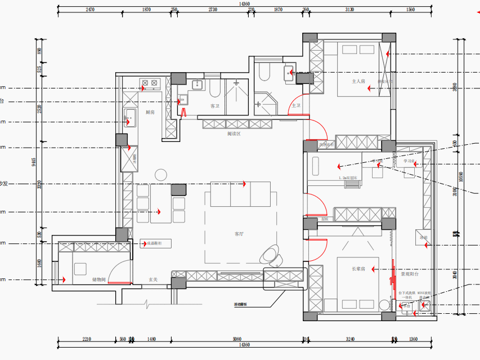 平面施工图、施工图制作cad施工图