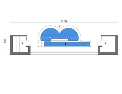  康复池平面 康复池布局图 康复泳池设计 治疗池平面设计图 康cad施工图 