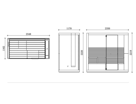 桑拿养生房 桑拿保健室 养生桑拿间 健康桑拿房 桑拿疗养室cad施工图