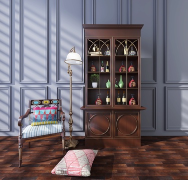  简欧现代 新中式北欧风格橱柜3d模型 