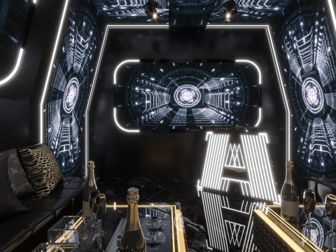 珠海KTV施工图cad施工图