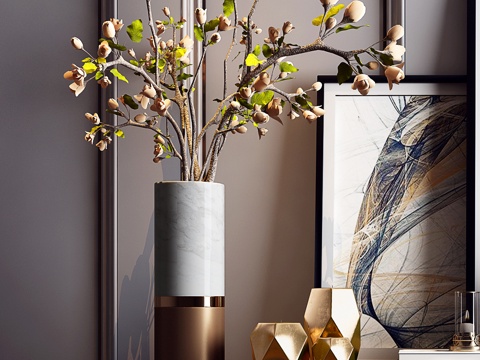  现代简欧装饰柜3d模型 