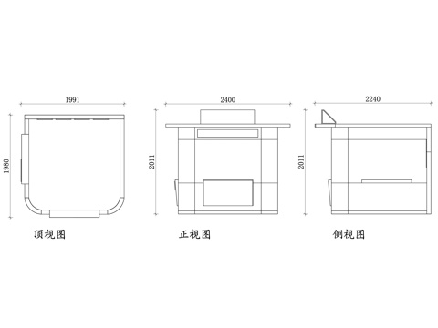 木质冰淇淋亭 冰淇淋亭设计图 木结构小屋布局图 木质售货亭示cad施工图
