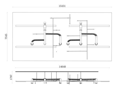 裸露天花板 无吊顶天花设计 工业风格天花板 原始屋顶结构 简cad施工图