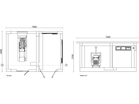 机房平立面图 机房布局图 数据中心设计图 机房平面规划图cad施工图