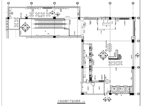眉山万达影城大堂施工图cad施工图