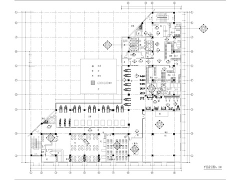健身单车房施工图cad施工图