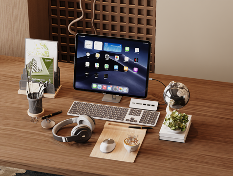  苹果电脑3d模型 