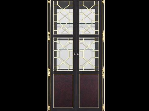  法式装饰柜3d模型 