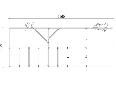 攀爬架 室外攀爬架 儿童攀爬架 体育攀爬架 户外探险架cad施工图