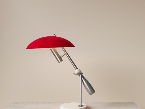  现代金属台灯 床头台灯 书房台灯 客厅台灯 艺术台灯3d模型 