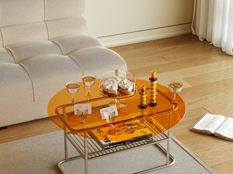 茶几 亚克力 金属茶几3d模型