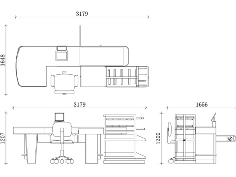 商超收银台 超市收银台 商场结账台 收银柜台 便利店收银台cad施工图