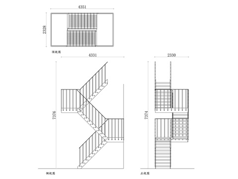 消防逃生金属梯 逃生梯 消防应急梯 金属消防梯 高层逃生梯cad施工图