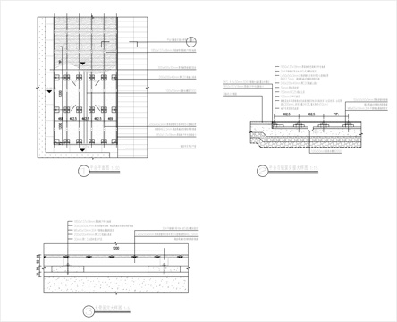 防腐木地台施工详图cad施工图
