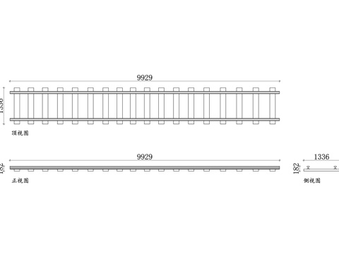 铁路钢轨 铁轨轨道 钢铁轨道 火车轨道 轨道钢轨 高速铁路轨cad施工图