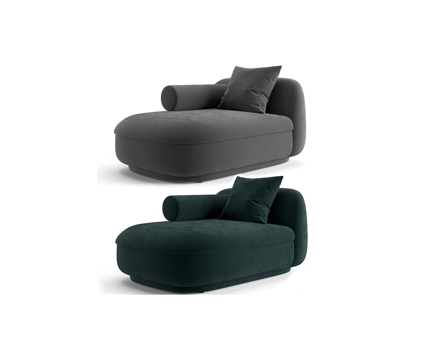  baxter 意式沙发贵妃位3d模型 