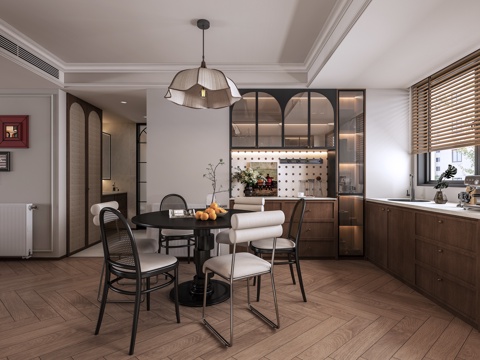  中古客餐厅3d模型 