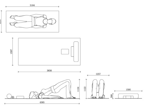  瑜伽垫展示 瑜伽垫陈列 瑜伽用品展示 瑜伽垫摆放 瑜伽垫展览cad施工图 