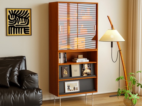 书柜 置物柜 边柜 储物柜3d模型