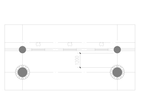 中式寺庙墙面装修cad施工图