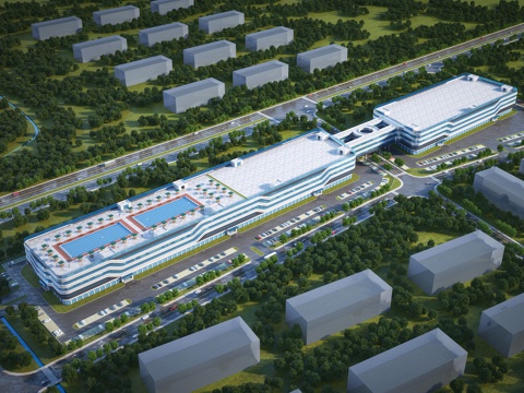  现代购物中心 现代购物广场 现代商综体3d模型 