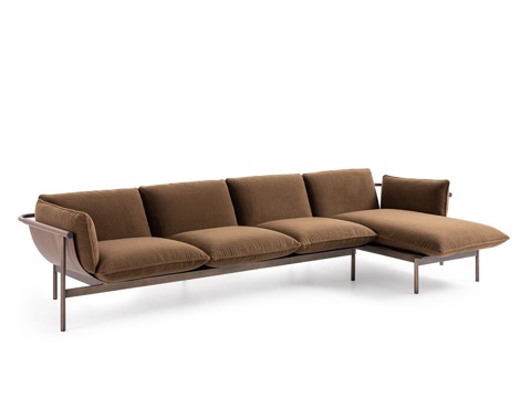  FENDI 意式转角沙发3d模型 