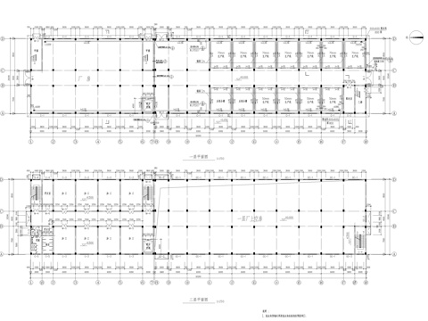 厂房车间建筑图cad施工图