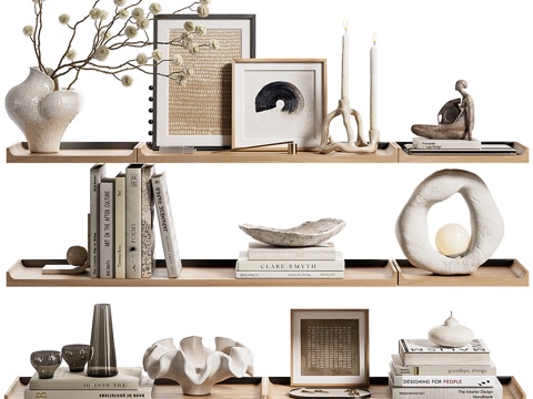 饰品摆件组合su模型