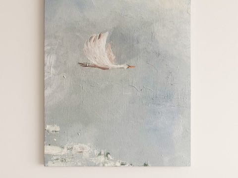 现代挂画 画框su模型