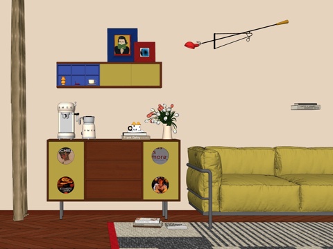 现代玄关柜 端景玄关柜 斗柜 餐边柜 边柜摆件 沙发su模型