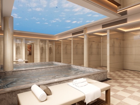  现代洗浴中心3d模型 