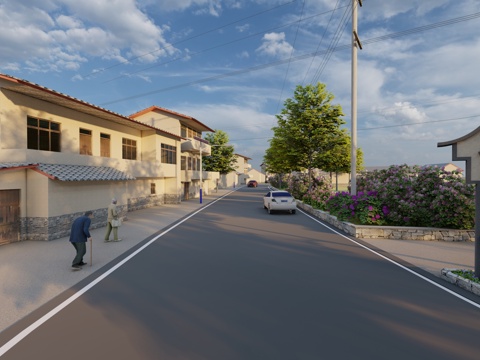 乡村公路su模型