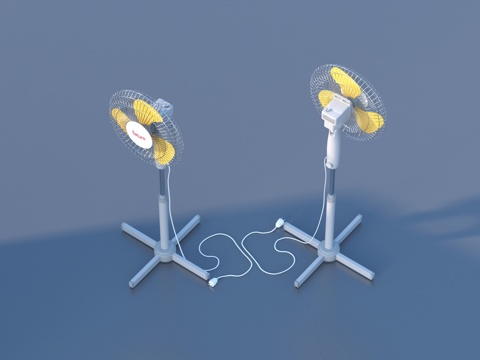  电扇 风扇 落地扇3d模型 