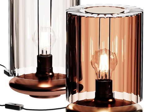 现代轻奢台灯su模型