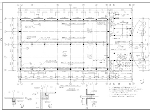 厂房施工图cad施工图