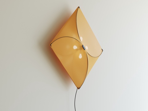 现代玻璃壁灯su模型